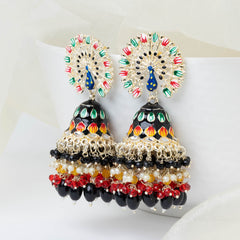 Mayurika Jhumka - Black