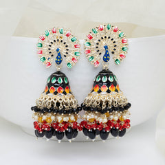 Mayurika Jhumka - Black